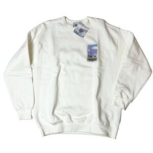 Vintage 1998 USPS Wisconsin 32 Cent Stamp Crew Neck Sweat Shirt W/ Tags JS